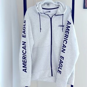 American Eagle Zip up Sweatshirt, XL